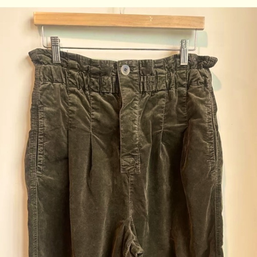 Free People Margate Dried Rosemary Green Corduroy